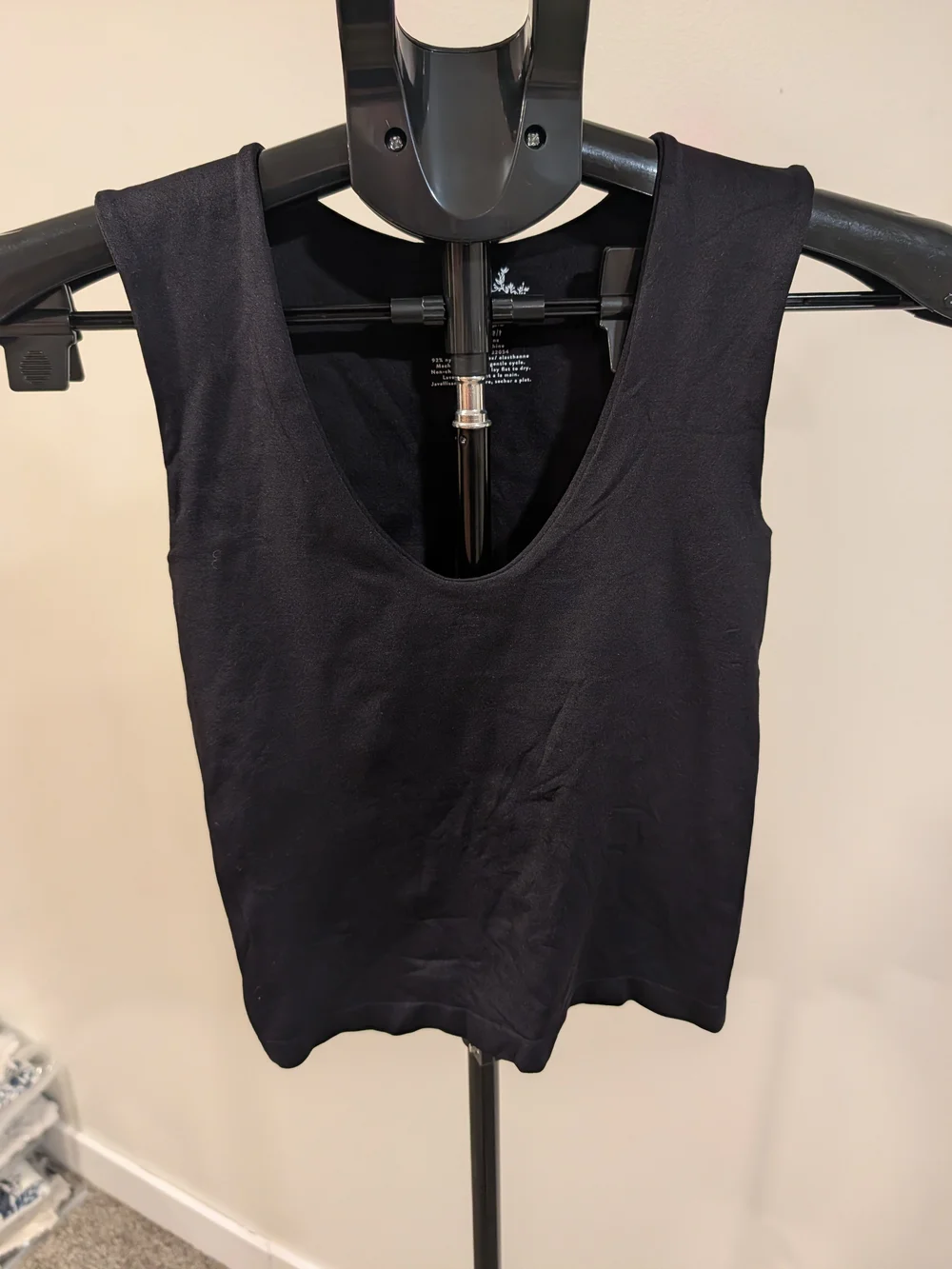 Intimately Free People Black Scoop Neck Tank Top